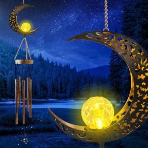 TiokMc Solar Moon Wind Chimes