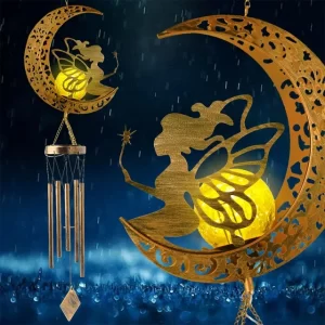 TiokMc Solar Moon Fairy Wind Chimes