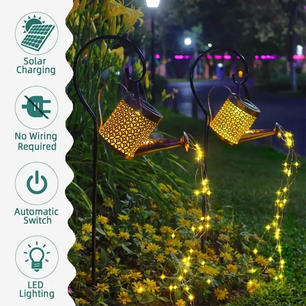 TiokMc Watering can with Lights, 2Pack - Image 2