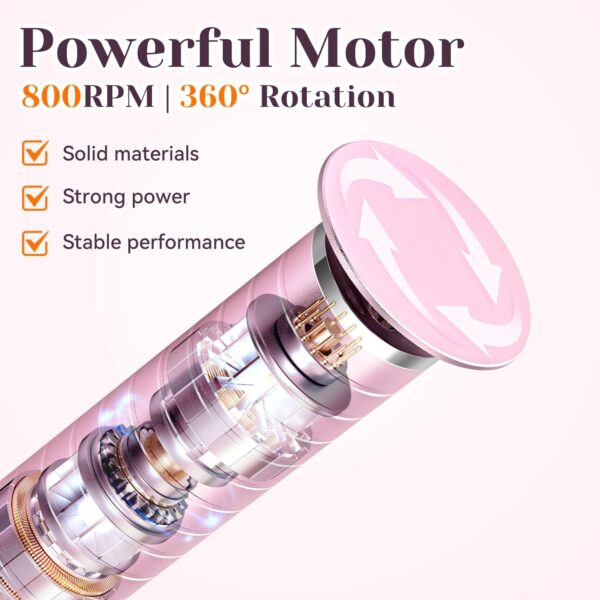 Electric Callus Remover for Feet, 60 PCS Sandpaper Disk, (Pink) - Image 2